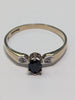 9CT Gold Ring With Diamond And Sapphire