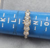 9ct gold ring cz stones size M