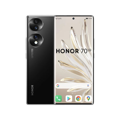 HONOR 70 Smartphone, Mobile Phone 5G, SIM Free Unlocked, 256GB, 54 MP Triple Rear Camera, 120Hz 6.67 Inch OLED Curved Screen, Android 12, 4800mAh