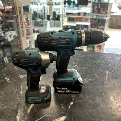 Makita 18V Drill & Impact Driver DHP453 DTD157 + 5.0AH Battery Charger