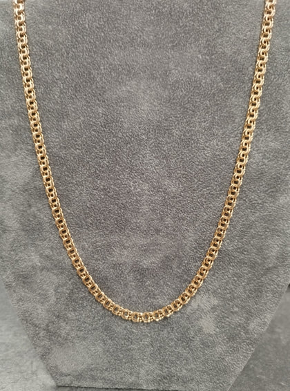 14ct Yellow Gold Attractive Double Link Chain