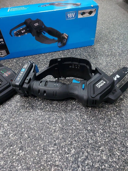 Mac Allister MGS1815-Li Garden Saw Cordless 150mm Chainsaw, Battery & Charger