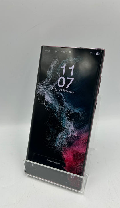 Samsung Galaxy S22 Ultra 5G Dual Sim 128GB Burgundy, Unlocked B