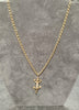 14ct Yellow Gold Curb Chain & Gecko Pendant