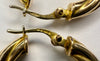 9ct Gold Twisted Hoop Earrings