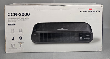 Elnur CCN2000 Black 2000W Programmable Electric Downflow Heater with Remote Control
