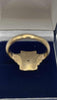 Gold ring star with small stone