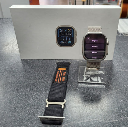 Watch Ultra 2 (Cel) -  Natural Titanium - 49mm - 2 x NOT Apple Adjustable Straps
