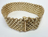 9ct yellow gold mesh bracelet 8"