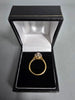 18CT Gold Ring 4G 375 With Flower Shape Stones 750 Size L