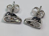 Pandora 14ct White Gold Lab Grown Diamond necklace/Pendant & Earrings