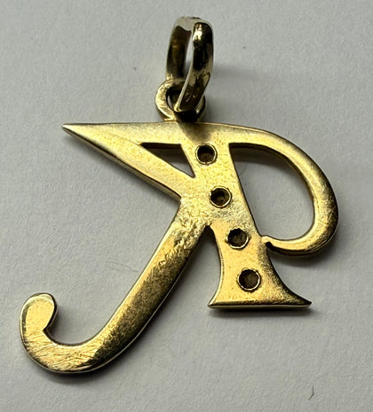 14K GOLD ‘LETTER K’ PENDANT 1.8gr