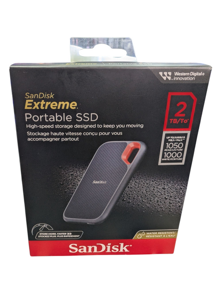 BRAN NEW SANDISC EXTREME 2TB SSD PORTABLE HARD DRIVE
