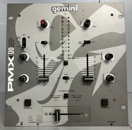 Gemini PMX-120 Stereo 2-Channel Preamp DJ Mixer ** Unboxed **