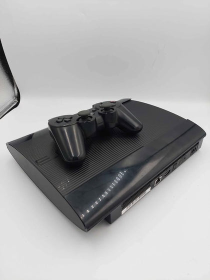 PlayStation 3, Super Slim Console, 500GB, Black, With Black Pad, Unboxed
