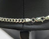 !!BRAND NEW!! 925 Hallmarked, Sterling Silver, St. Christopher Pendant on Curbed Chain, 22", 23.2g