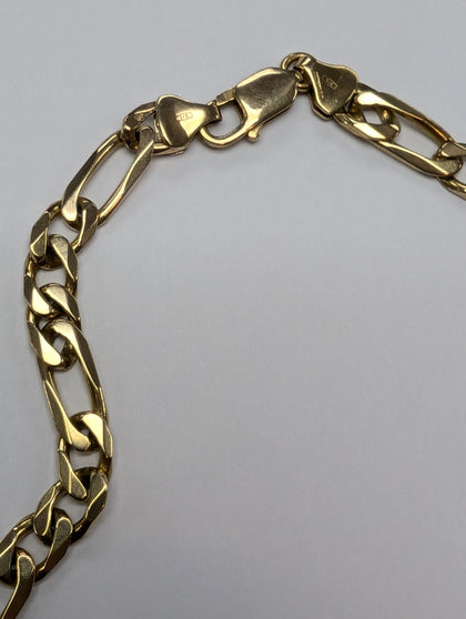 9CT GOLD FIGARO CHAIN 24