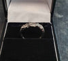 9ct White Gold & Diamond (0.33ct) Ring - Size K - 2.19g