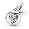 Pandora Moments Women's Sterling Silver Spinning Forever & Always Soulmate Dangle Charm