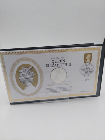 2021 QUEEN ELIZABETH II GOTHIC SILVER PROOF £5 COIN 925 SILVER *RARE*