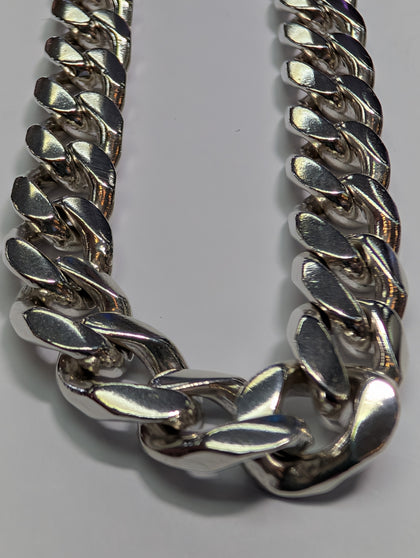 Solid Silver Curb Chain