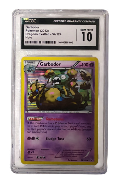 Pokémon Garbodor Holo 54/124 Dragons Exalted CGC GEM MINT 10