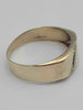 9ct Yellow Gold Mens Signet Ring With Stone - Size R - 1.93 Grams