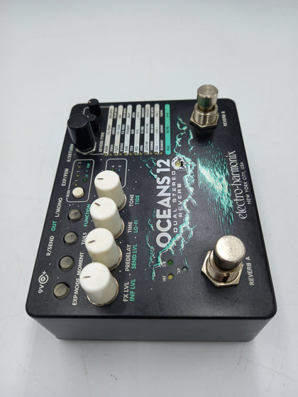 Electro Harmonix Oceans 12 Dual Stereo Reverb EHX Guitar Effect Pedal