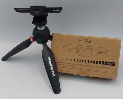 Jabra PanaCast 4K Panoramic Video Conferencing Camera 180-Degree with tripod boxed