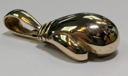 9CT GOLD SOLID BOXING GLOVE PENDANT