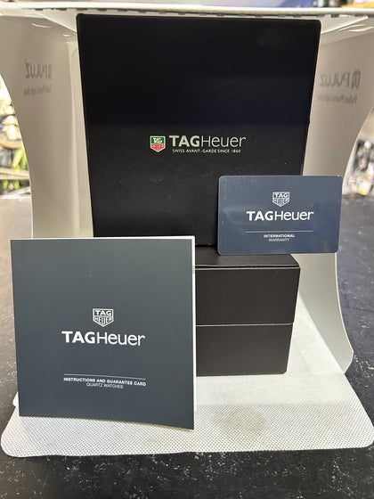 TAG Heuer WAZ1010 Blue Face Watch with box warranty card also outer box and manual book