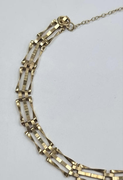 9ct Gold Gate Bracelet