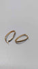 Pair Of 9ct Yellow Gold Oval Hooped Earrings - 1.21 Grams