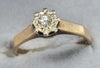 9ct Yellow Gold Diamond Ring Size "O"