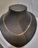 9ct Yellow Gold Flat Curb Link Chain - 18" - 9G