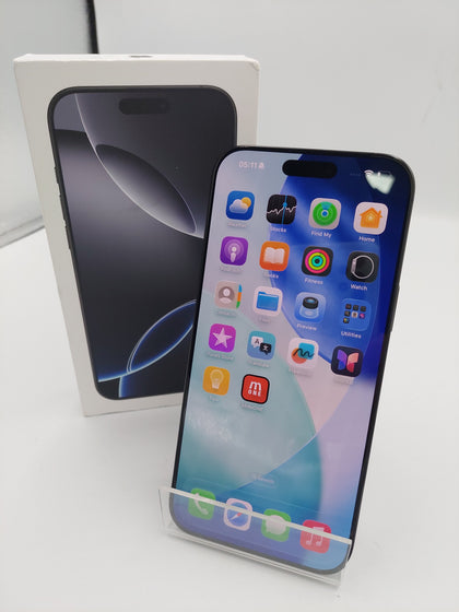 Apple iPhone 16 Pro Max 512GB Black Titanium, Unlocked B - 98% Battery Health *GREAT CONDITION*  Original Box and Wire