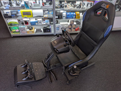 Logitech Gaming Wheel,pedals,gear Stick Plus  Adx Ultimate Gaming Chair