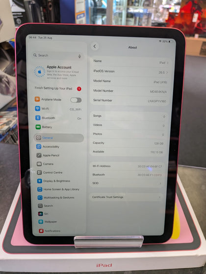 IPad A16 - 128GB - Boxed