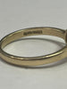 14ct Gold Ring With Clear Stone Size J 1/2