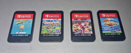 4x Unboxed Switch Game Bundle. Mario kart 8, Mario sonic Olympics, overcooked, spongebob BOBB
