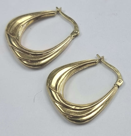9ct Gold Earrings Horseshoe