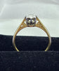 18CT - Yellow Gold Ring With Platinum Mount - 2.13g - Size J