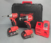 Milwaukee Next Generation M18BLCPP2A-502C 18V 1 x 5.0Ah & 1X 2.0ah Li-Ion RedLithium Brushless Cordless Compact Power Tool Twin Pack