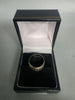 9ct white GOLD RING 4.1G 375 Size M