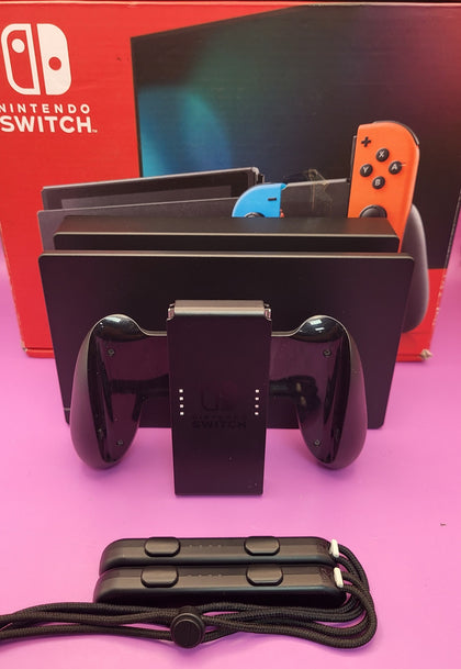 Nintendo Switch Console, 32GB HAC-001-01 + Neon Red/Blue Joy-Con, Boxed