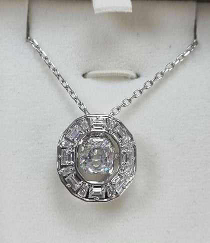 Swarovski Mesmera Octagon Cut Stone Set Necklace