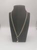 9k Gold Chain with Heart Key pendant 18"Length 8.63G Hallmarked(375) and Tested