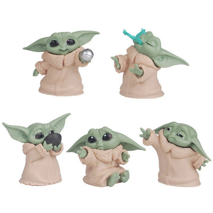 EASTVAPS 5 Figure Set Star War Baby Yoda Toy Doll Anime Collection