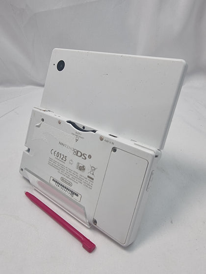 Nintendo DSi  White handheld console with 3rd party stylus and original nintendo charger unboxed