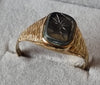 9ct Gold Onyx Centurion Ring